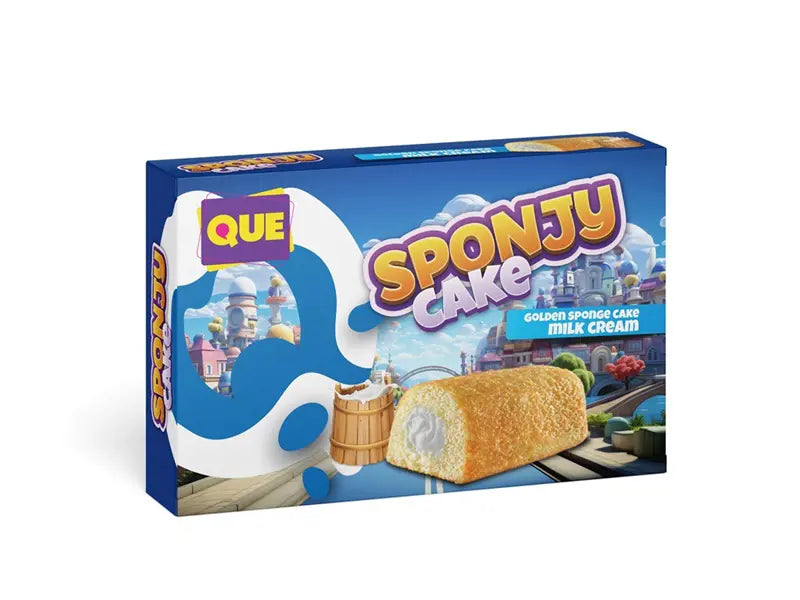 Que Sponjy Cake Milk 18x200g