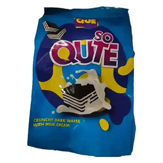 Que So Qute Dark Wafer Bites with Milk Cream 12x150g