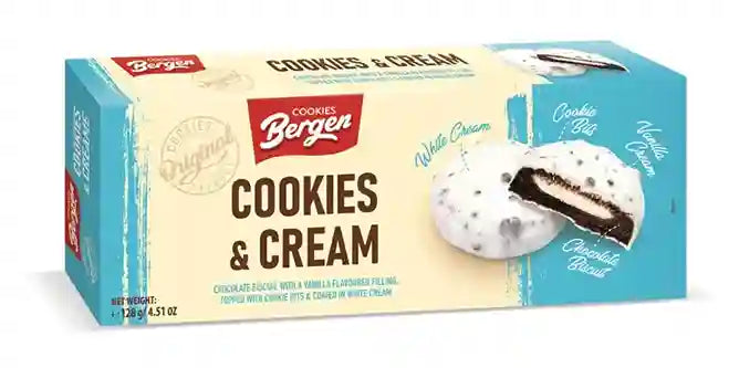 Bergen Cookies & Cream 18x128g