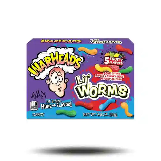 Warheads Lil Worms Box 12x99g