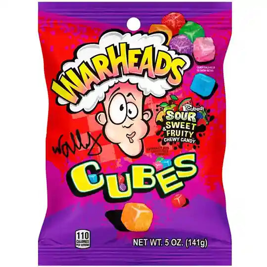 Warheads Chewy Cubes Bag 12x141g