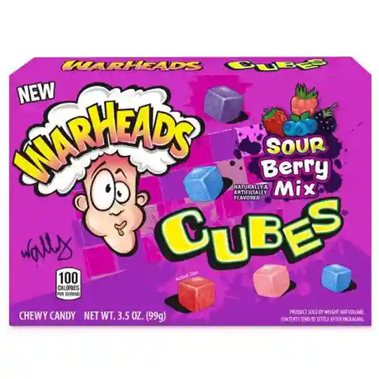 Warheads Cubes Sour Berry Box 12x99g