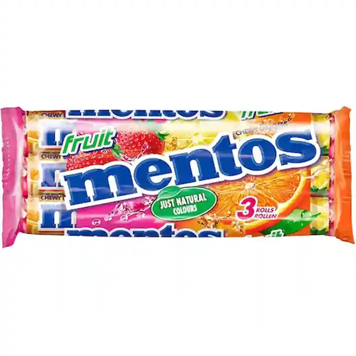 Mentos Fruit 3er Pack 25x114g